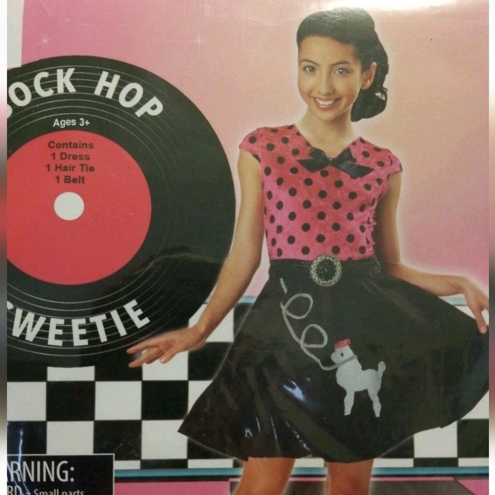 1920's Sock Hop Cutie 2 Piece Costume - Size M 8-10 NWT